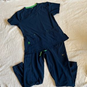 Carhartt force modern fit scrubs top bottom set L EUC